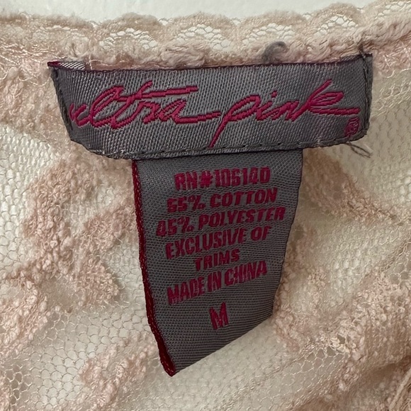 Ultra Pink Lace Women Pink Poncho - Picture 2 of 2